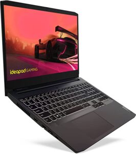 Lenovo IdeaPad Gaming 3 Gen 6 - Ordenador Portátil Gaming 15.6 FullHD (AMD Ryzen 7 5800H, 16GB RAM, 512GB SSD, NVIDIA GeForce RTX 3050 Ti-4GB, Sin Sistema Operativo) Negro - Teclado QWERTY Español